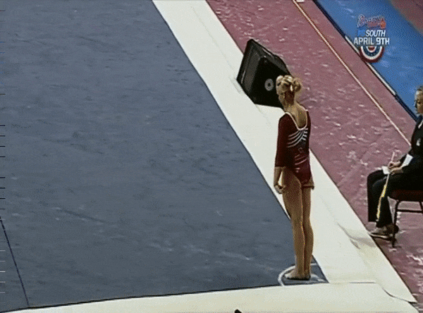 Oklahoma's Brie Olson nails a double pike to capture the 2012 Big 12 all around title