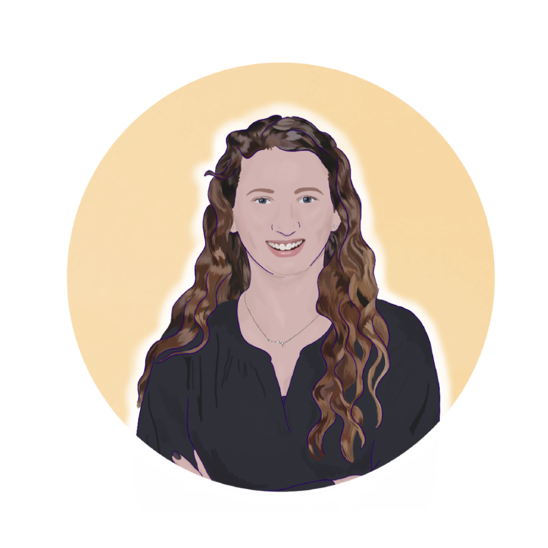 Illustrated headshot of Alyssa Van Auker