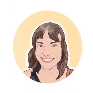 Illustrated headshot of Emily Minehart