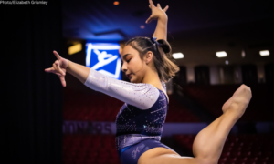 Bella Salcedo competes for Penn State.
