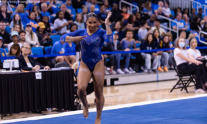 Jordan Chiles competes for UCLA.