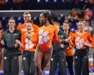 Clemson on floor