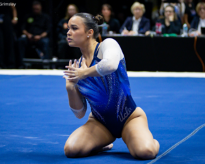 Brooklyn Moors competes floor for UCLA