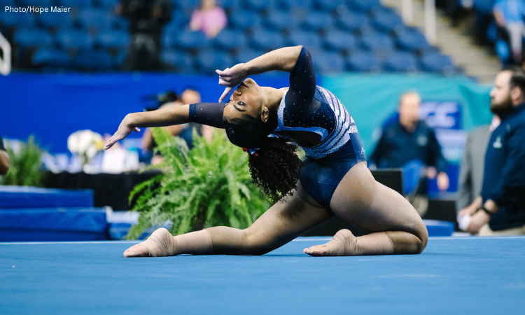 emjae frazier on floor