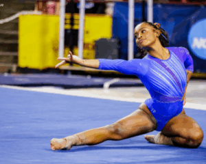 Selena Harris-Miranda on floor